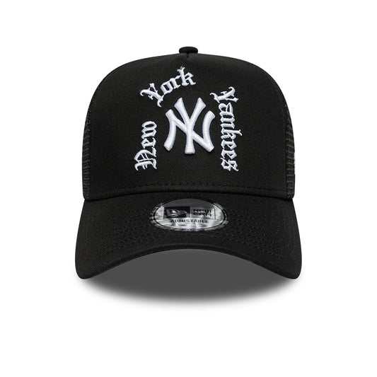New Era NewYork Yankees Black Trucker Cap