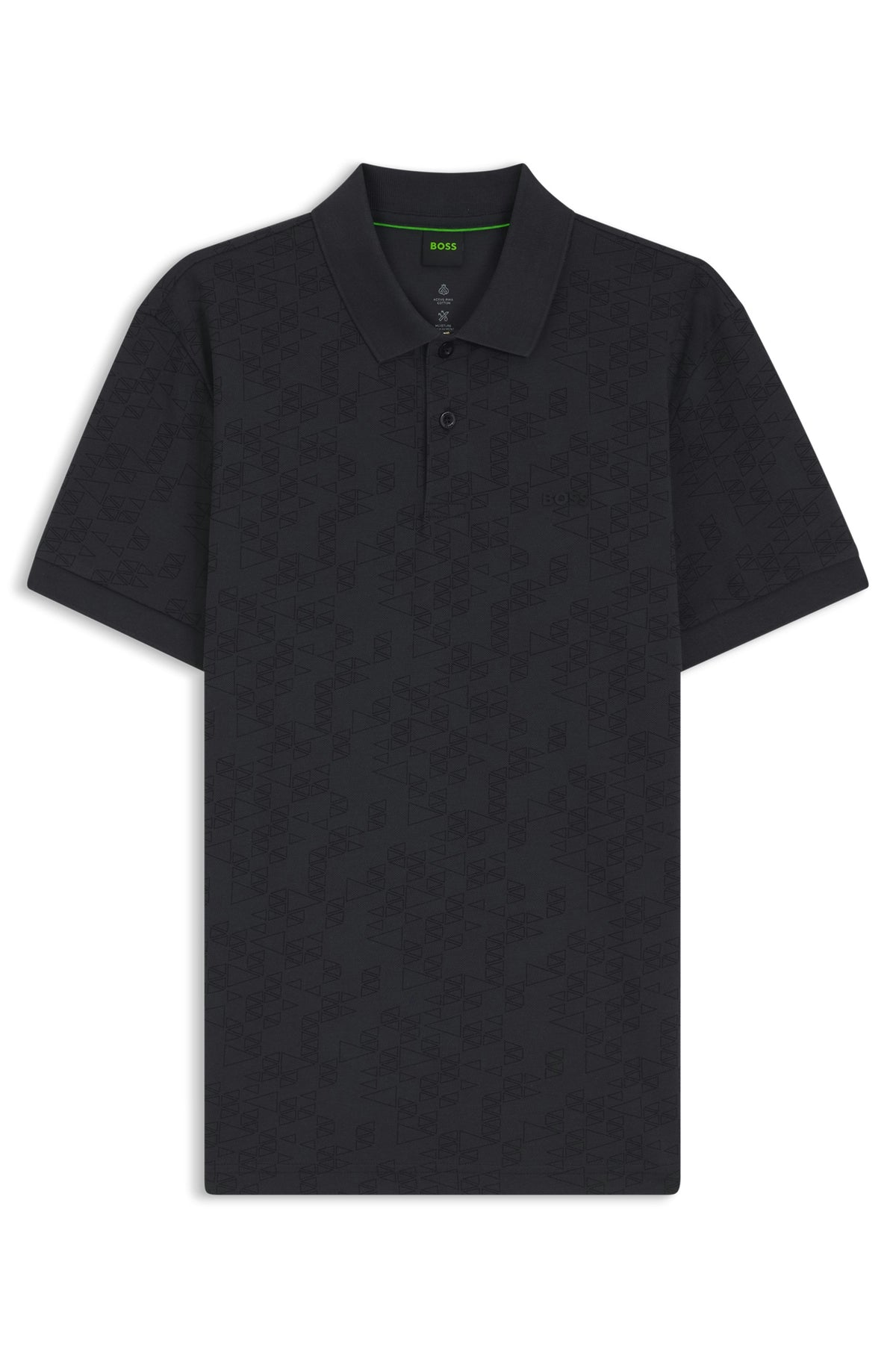 Hugo Boss Men Green Pro Golf Performance Dark Blue Polo Shirt