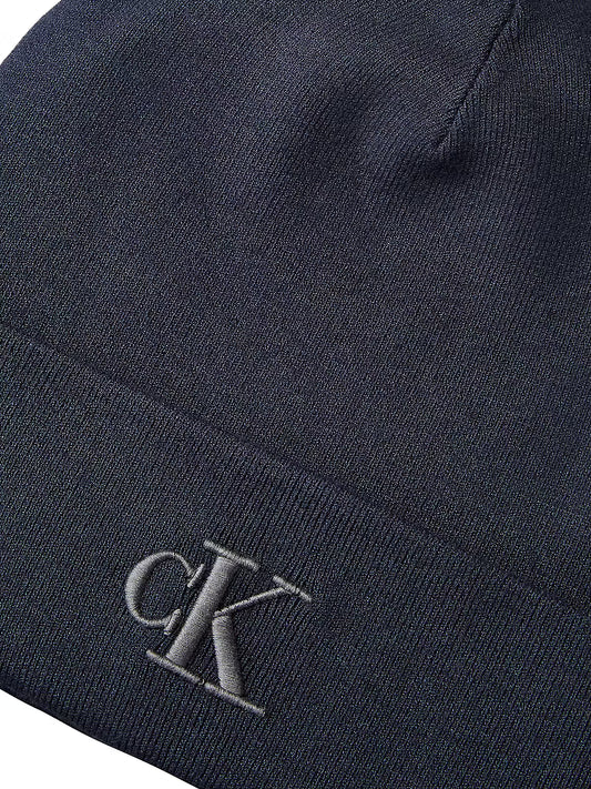 Calvin Klein Fine Rib Blue Beanie