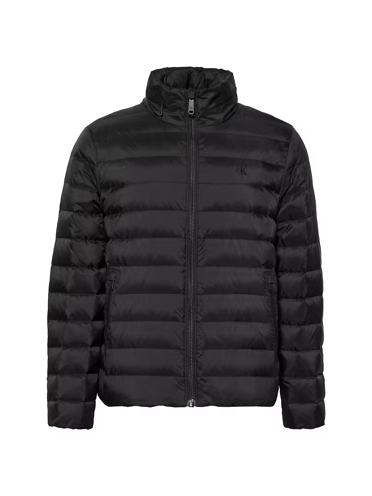 Calvin Klein Nylon Hooded Black Puffer Jacket