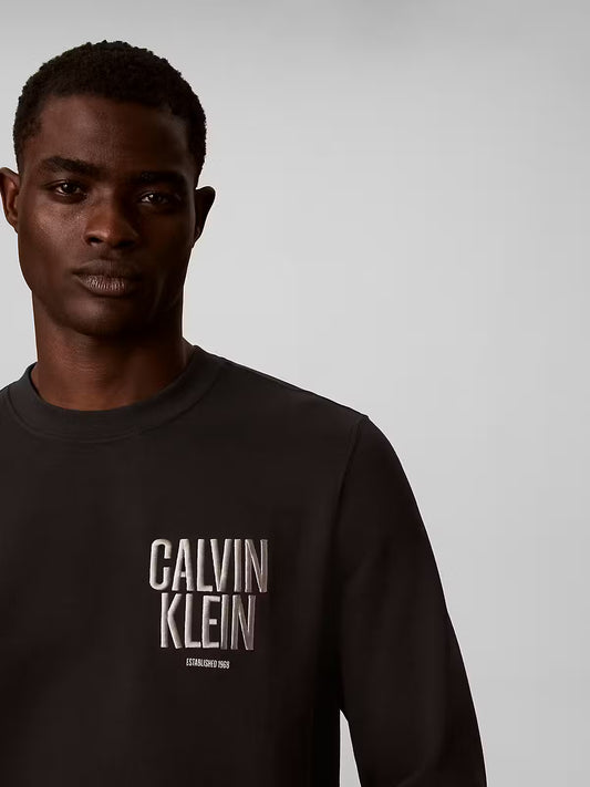Calvin Klein Jeans 350 Terry Bold Logo Black Sweatshirt