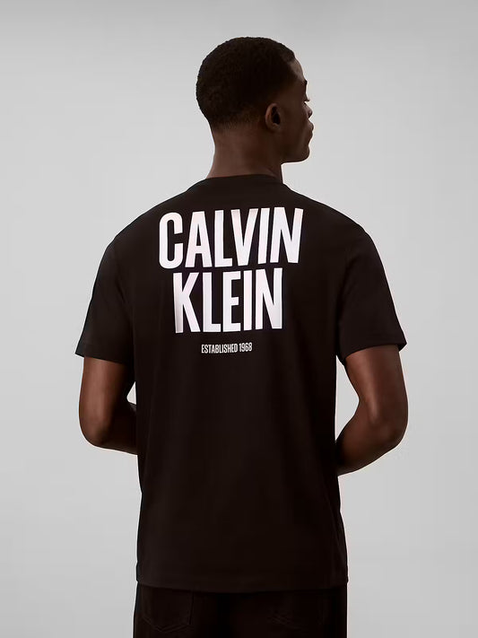Calvin Klein Block Font Logo Black T-Shirt