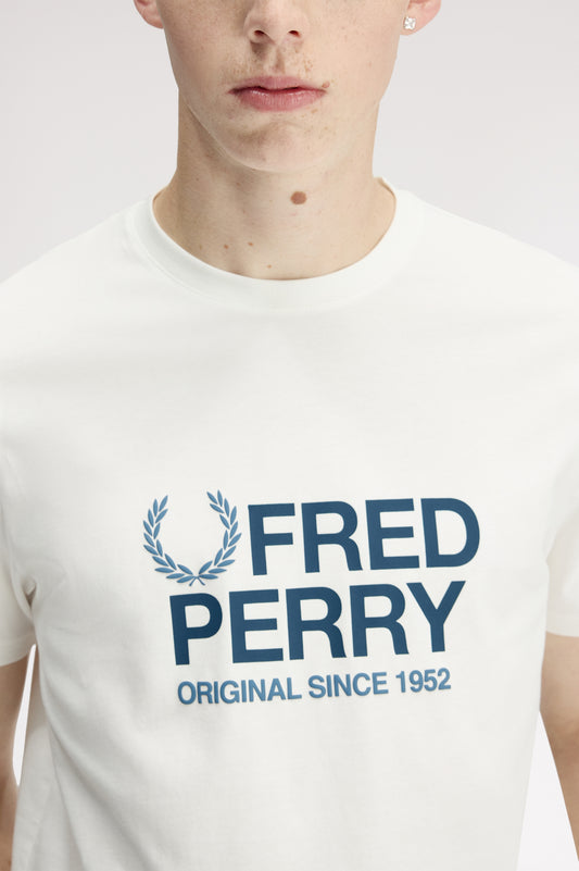 Fred Perry M2406 Snow White T-Shirt