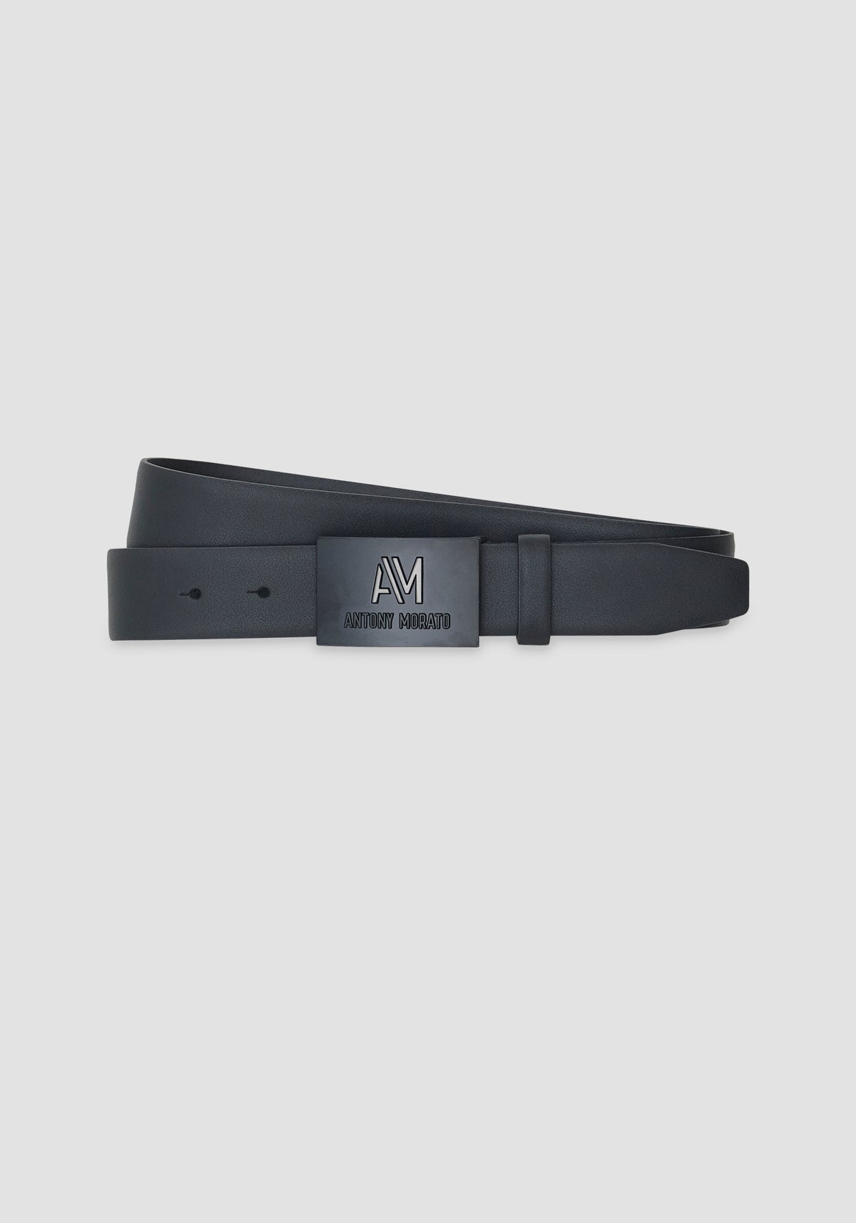 Antony Morato Calf Leather Black Belt
