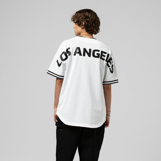 Mitchell & Ness NBA Monochrome Mesh Los Angeles Lakers Top