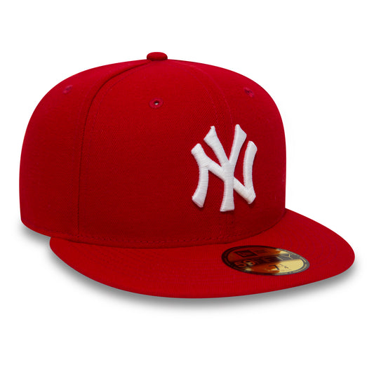 New Era 59Fifty NewYork Yankees Scarlet/White Cap