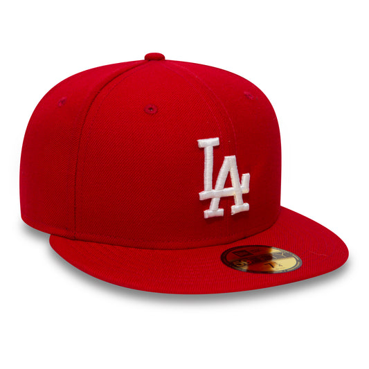 New Era 59Fifty Los Angeles Dodgers Scarlet/White Cap