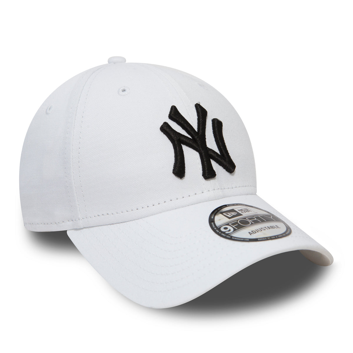 New Era 9Forty New York Yankees Adjustable White / Black Cap