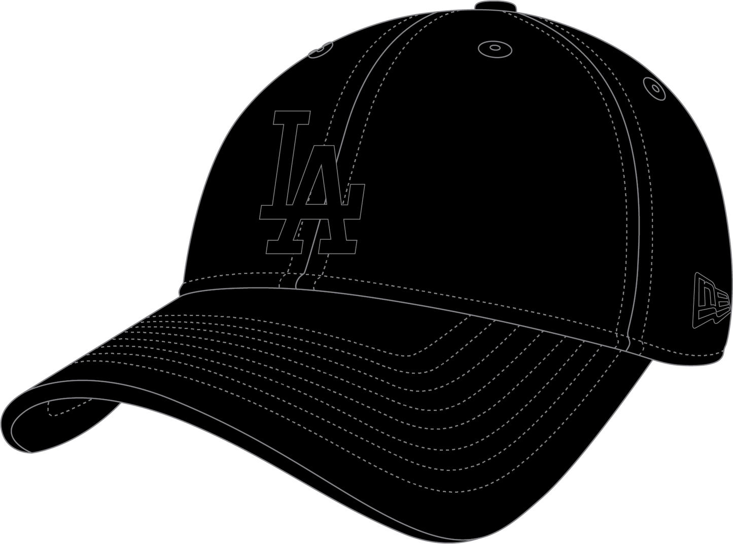 Casquette New Era 940 League Essential NEY LOS Noire