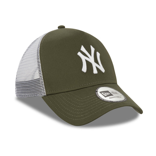 New Era 9Forty NewYork Yankees Trucker Olive/White Cap