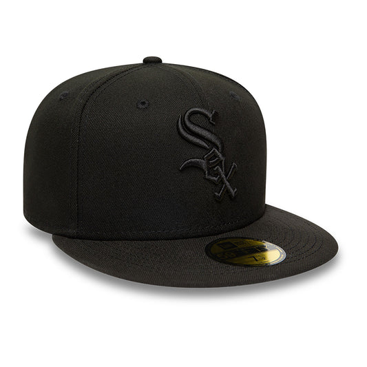 New Era 59Fifty Chicago White Sox Black On Black Cap