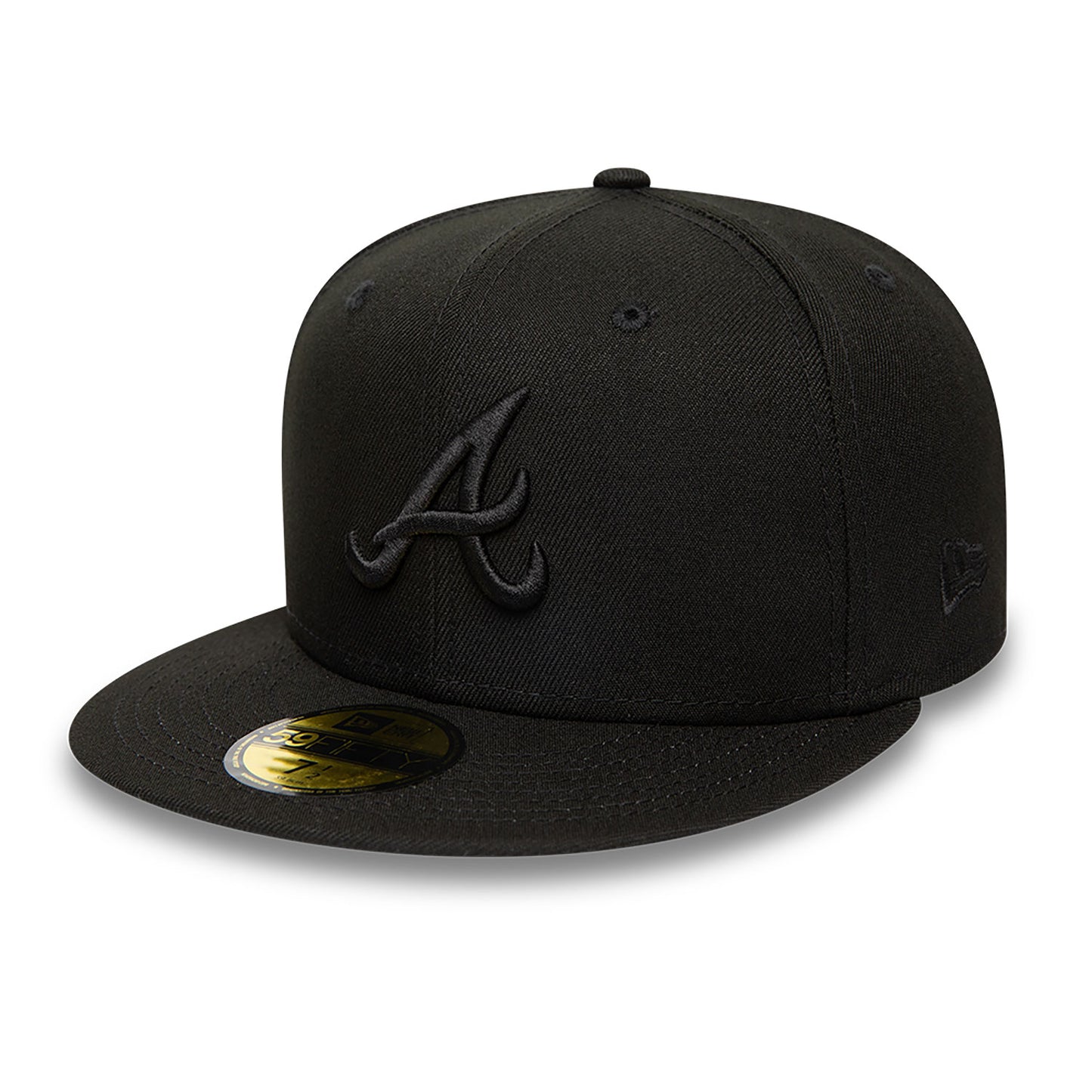 New Era 59Fifty Atlanta Braves Black On Black Cap