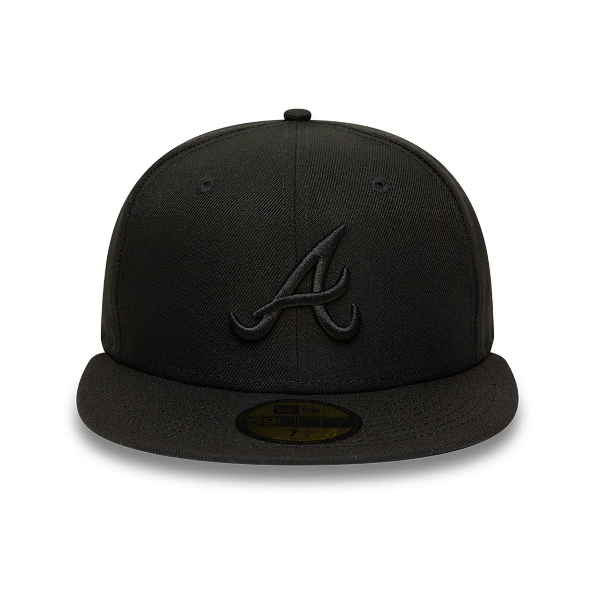 New Era 59Fifty Atlanta Braves Black On Black Cap