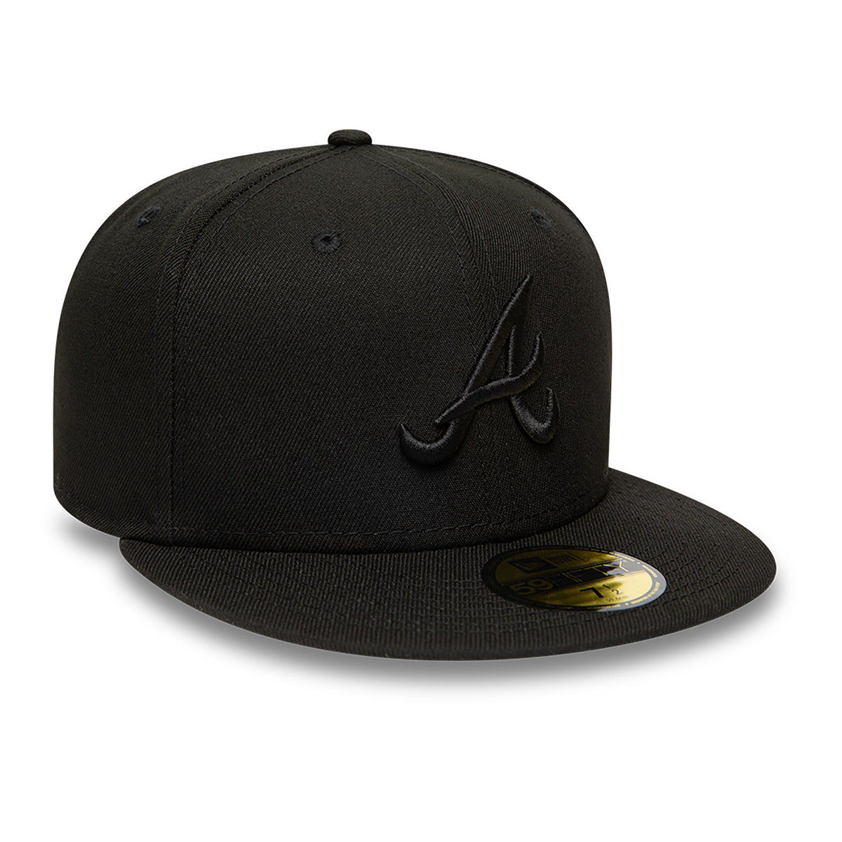 New Era 59Fifty Atlanta Braves Black On Black Cap