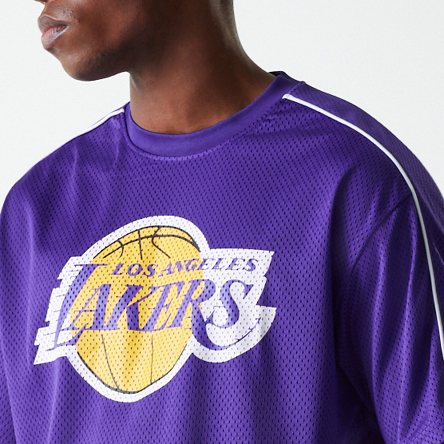 T-shirt Loslak en maille avec liseré New Era NBA