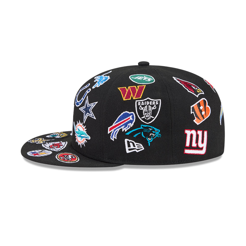 New Era 59Fifty NFL All Over Black Cap