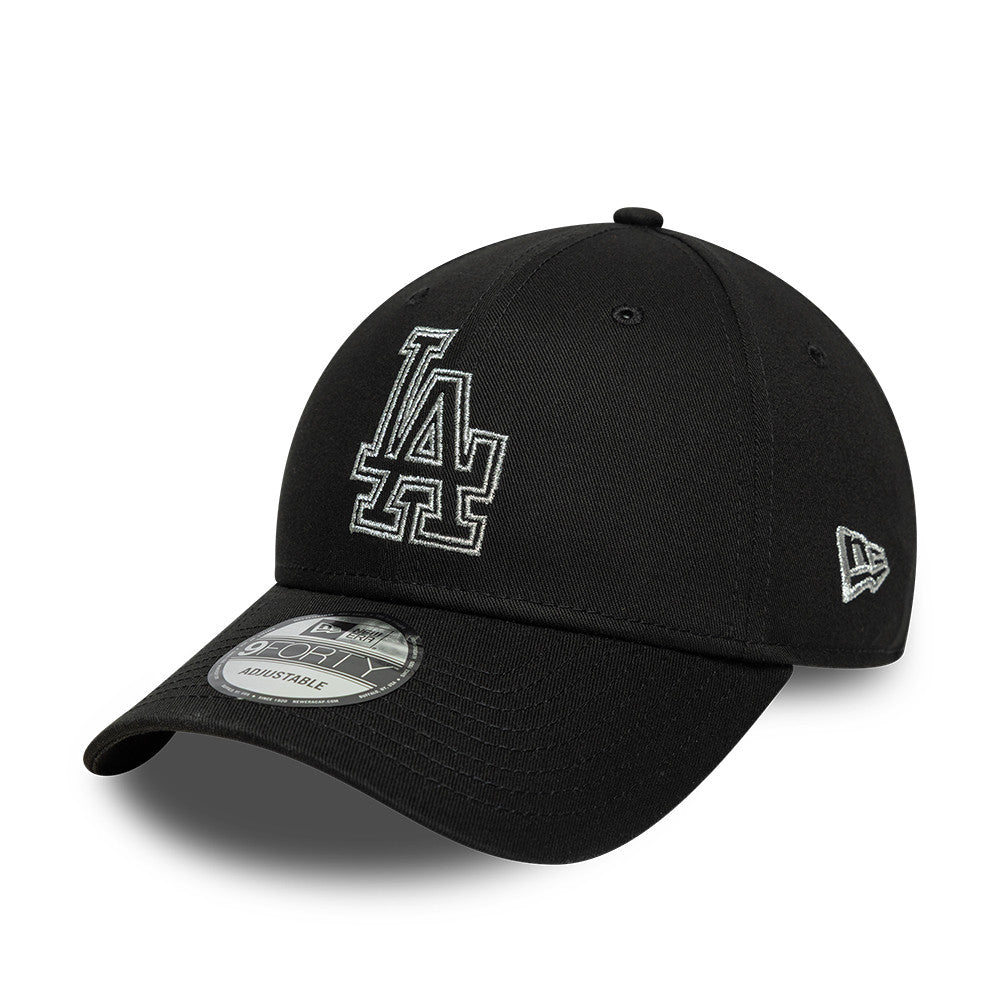 New Era 9Forty Los Angeles Dodgers Black/Metallic Cap
