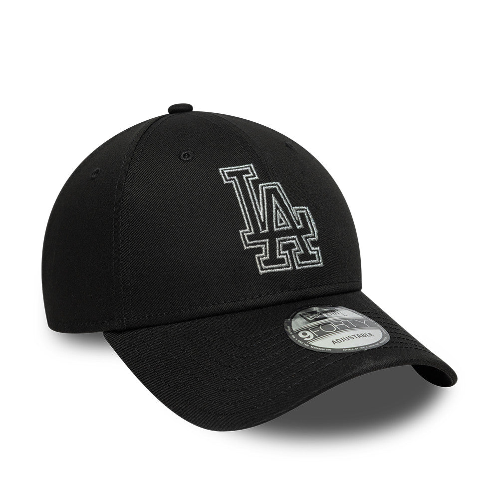 New Era 9Forty Los Angeles Dodgers Black/Metallic Cap