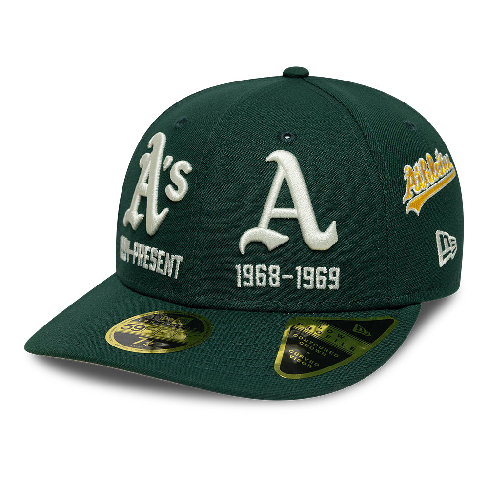 New Era 59Fifty Low Profile Oakland Athletics Green Cap