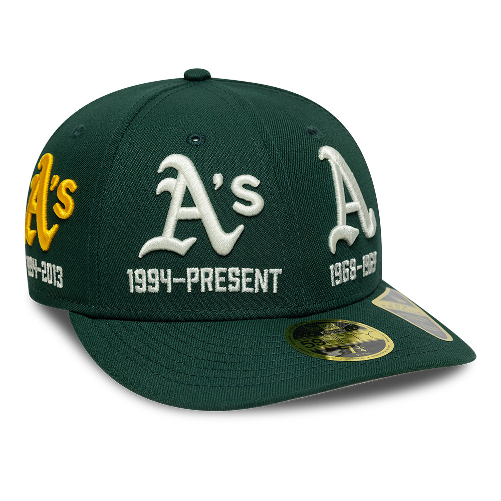 New Era 59Fifty Low Profile Oakland Athletics Green Cap