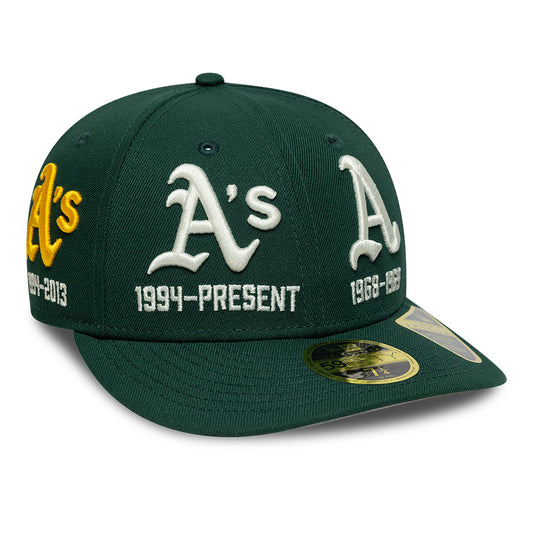 New Era 59Fifty Low Profile Oakland Athletics Green Cap