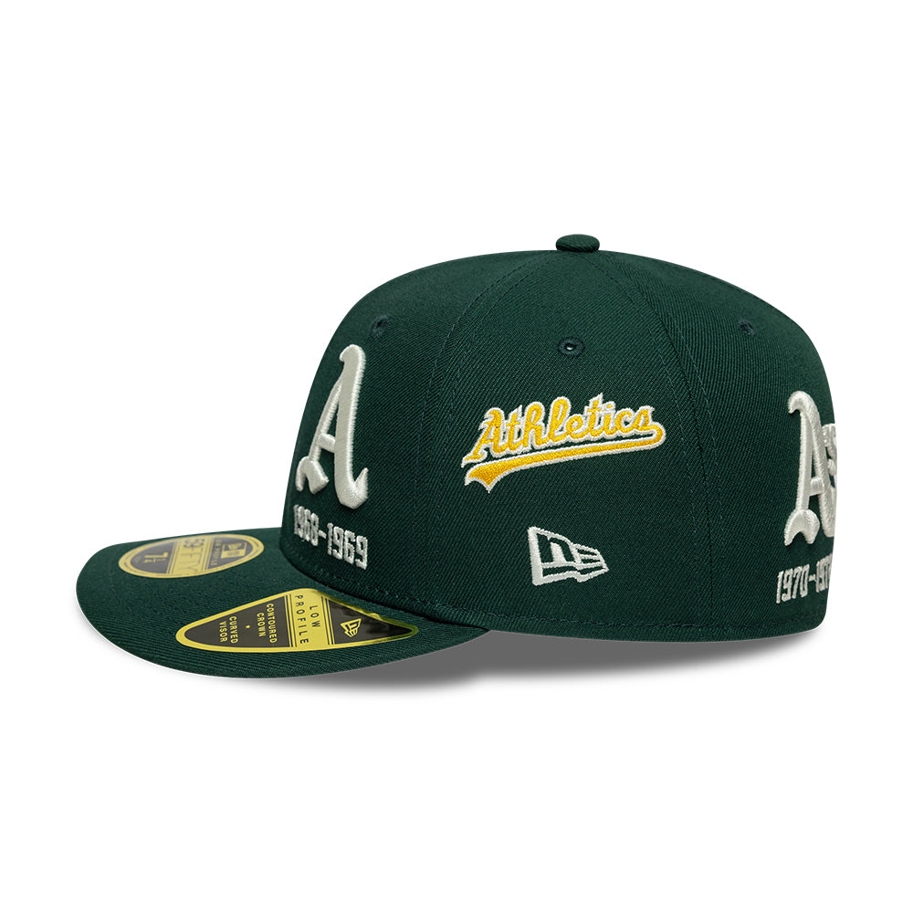 New Era 59Fifty Low Profile Oakland Athletics Green Cap