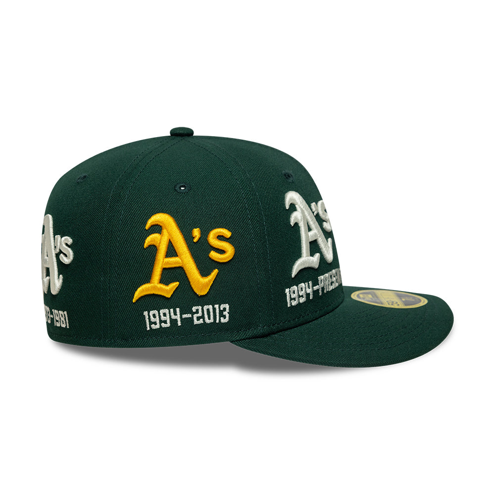 New Era 59Fifty Low Profile Oakland Athletics Green Cap