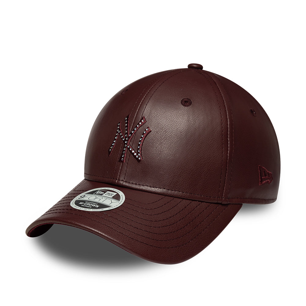 New Era 9Forty Women's NewYork Yankees PU Burgundy Cap