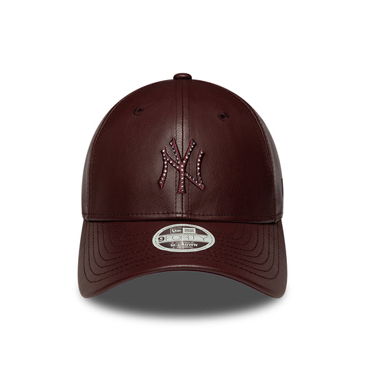 New Era 9Forty Women's NewYork Yankees PU Burgundy Cap