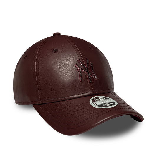 New Era 9Forty Women's NewYork Yankees PU Burgundy Cap