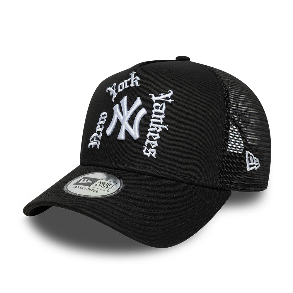 New Era NewYork Yankees Black Trucker Cap