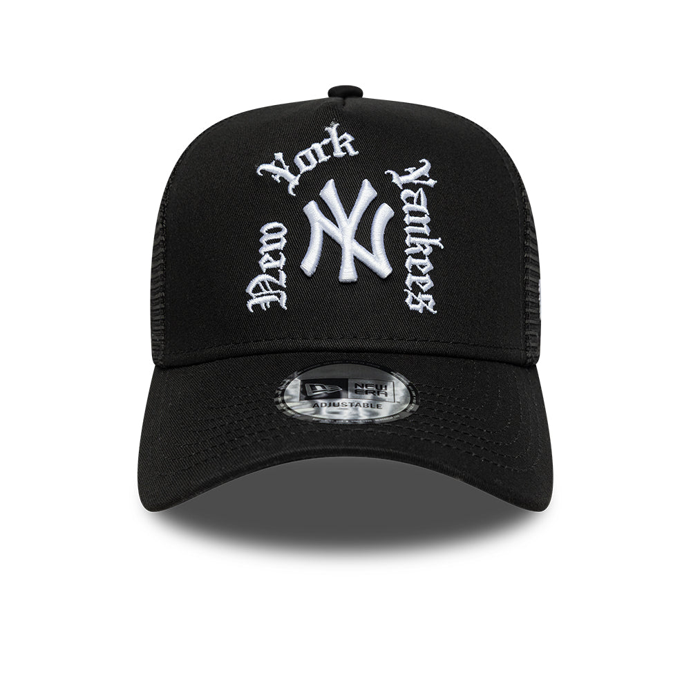 New Era NewYork Yankees Black Trucker Cap
