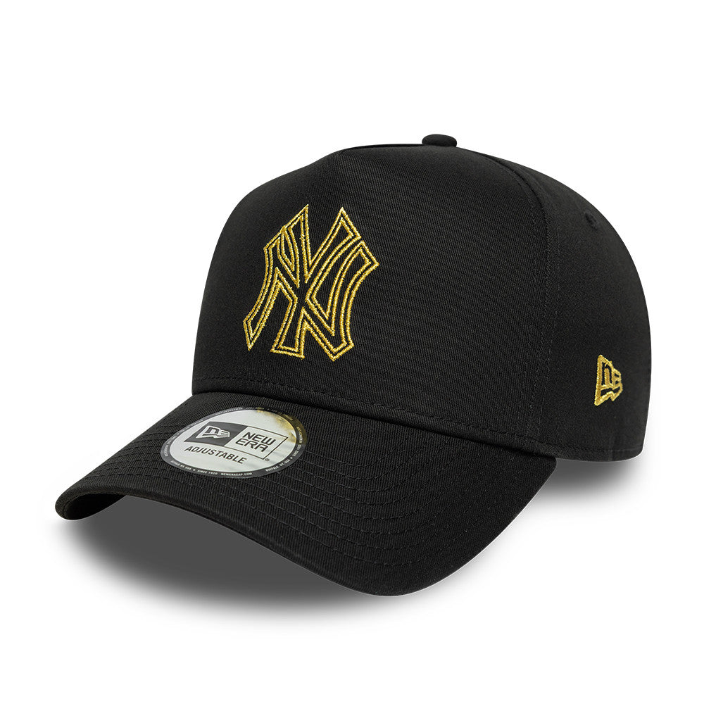 New Era Metallic Outline NewYork Yankees Black Cap