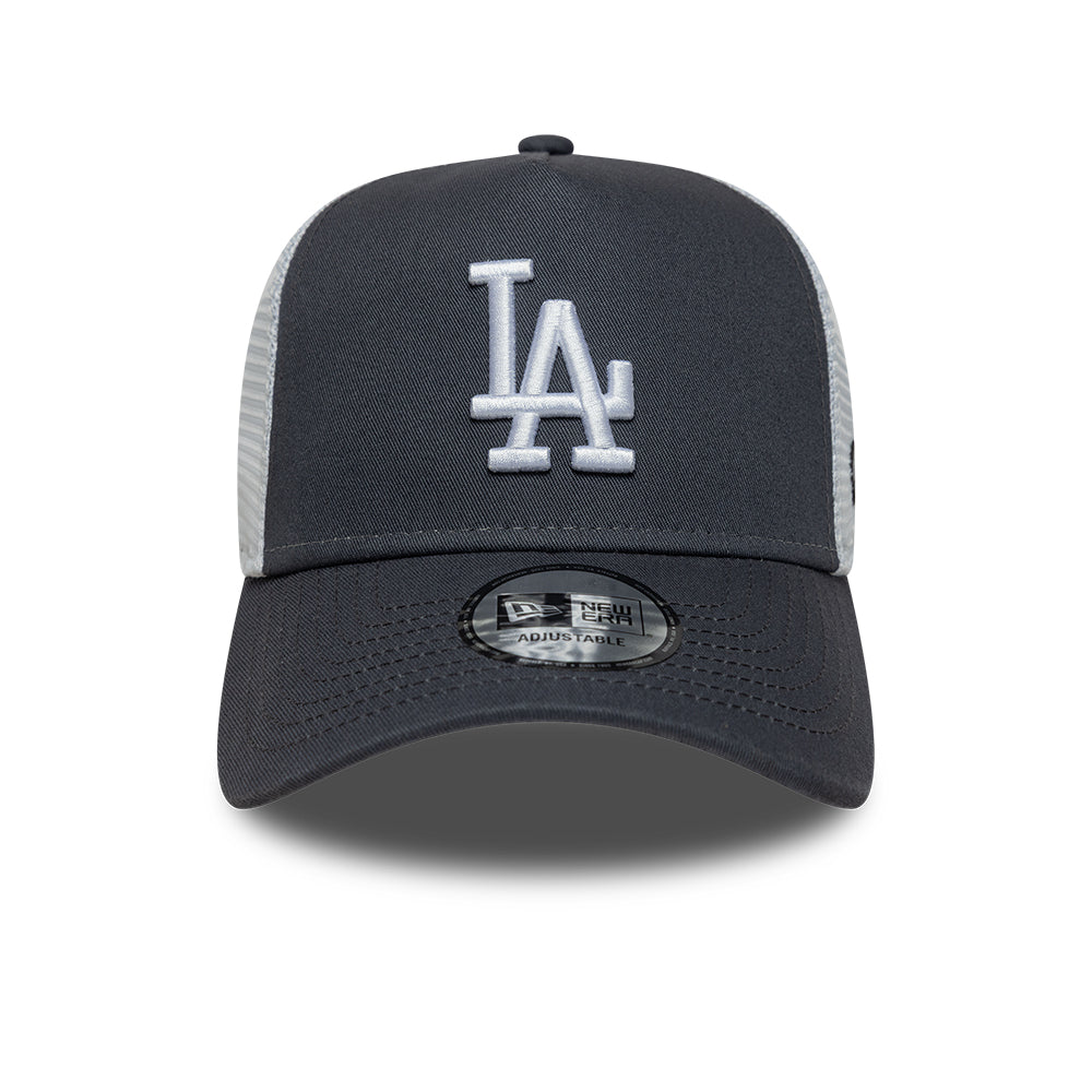 New Era Los Angeles Dodgers Charcoal Trucker Cap