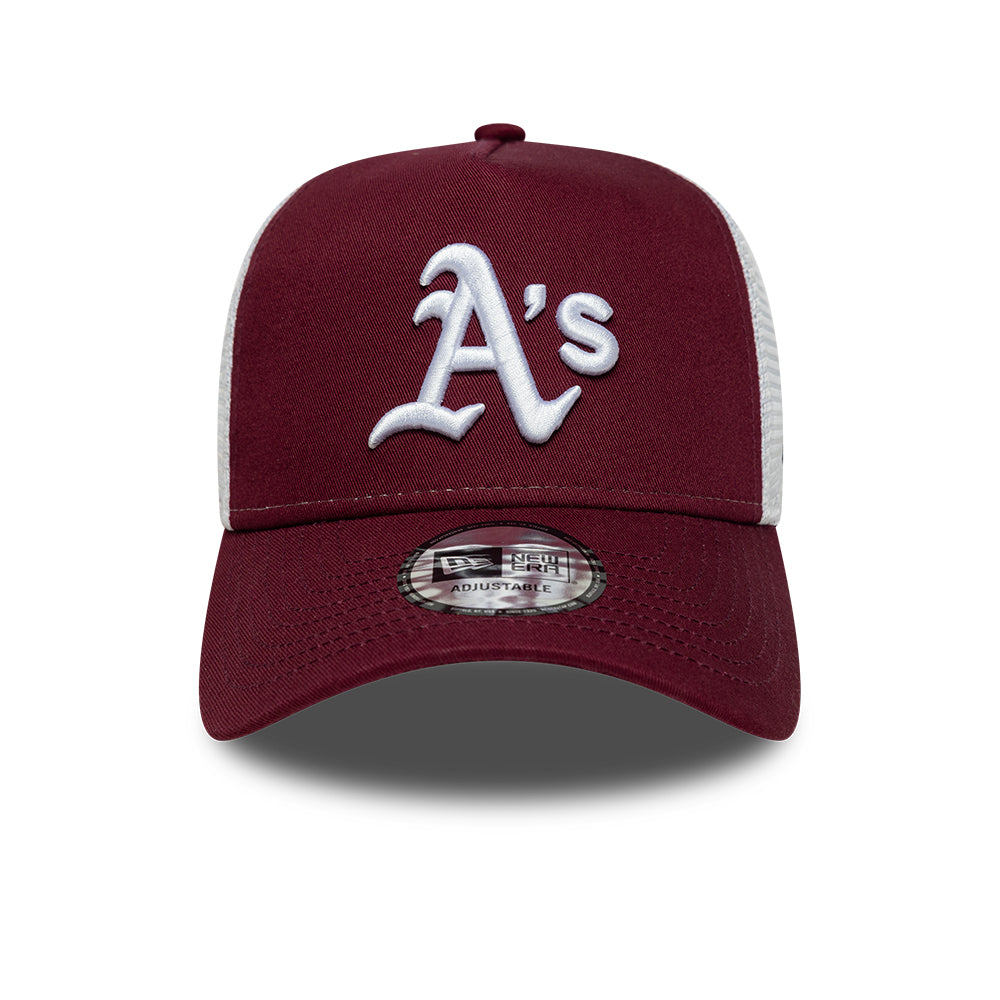 New Era Oakland Athletics Faded Black Trucker Cap