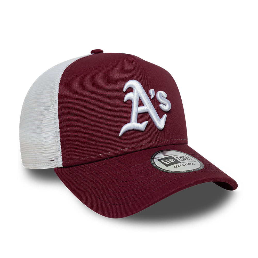 New Era Oakland Athletics Faded Black Trucker Cap