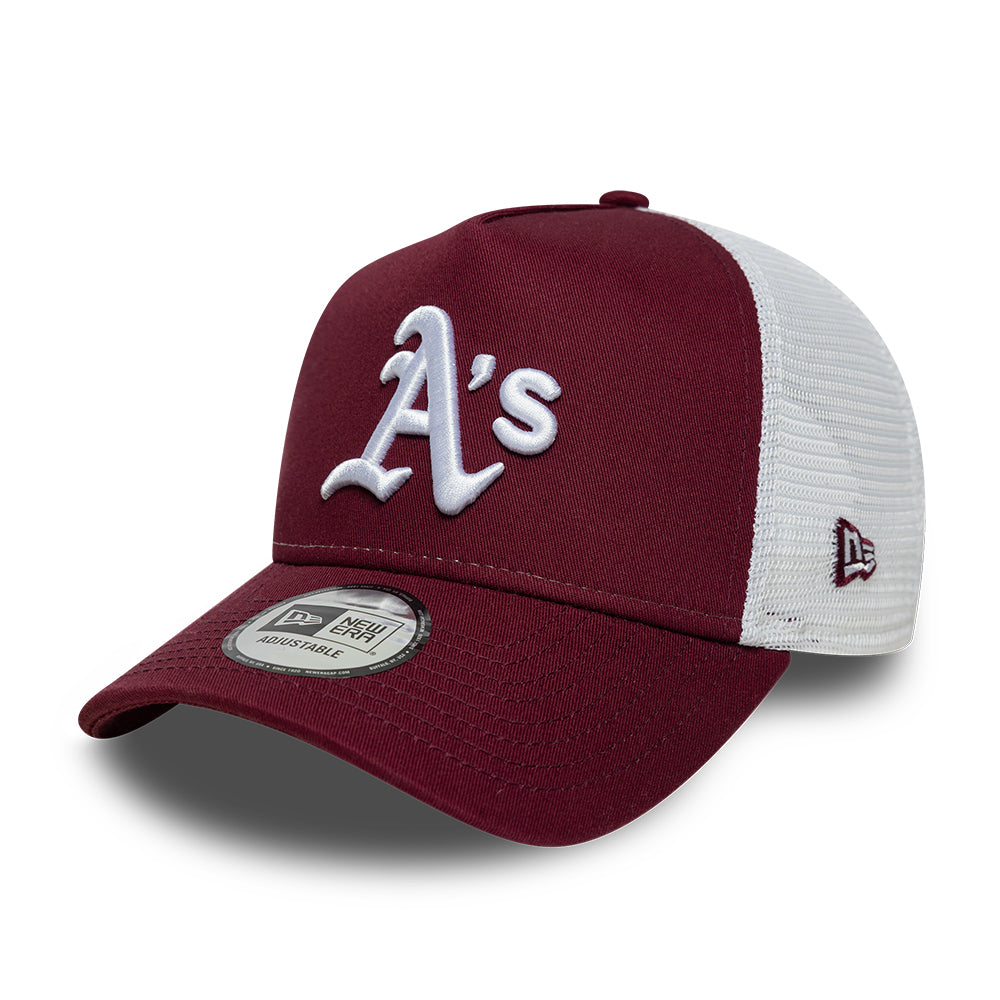 New Era Oakland Athletics Faded Black Trucker Cap