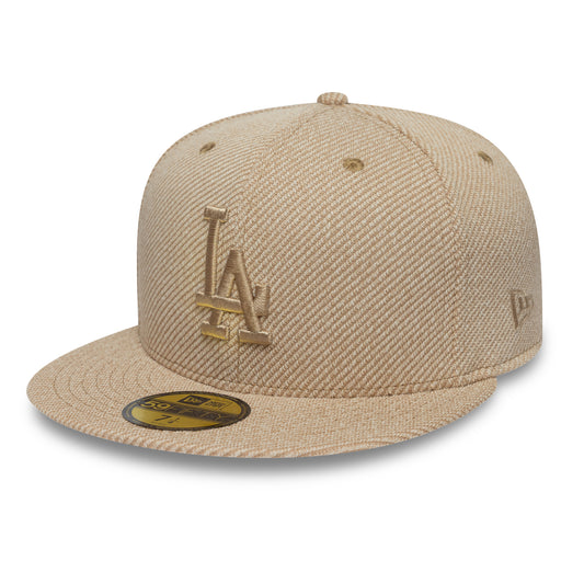 New Era 59Fifty LosAngeles Dodgers Heather Tan Camel Cap