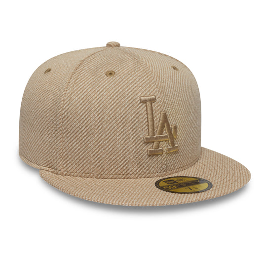 New Era 59Fifty LosAngeles Dodgers Heather Tan Camel Cap