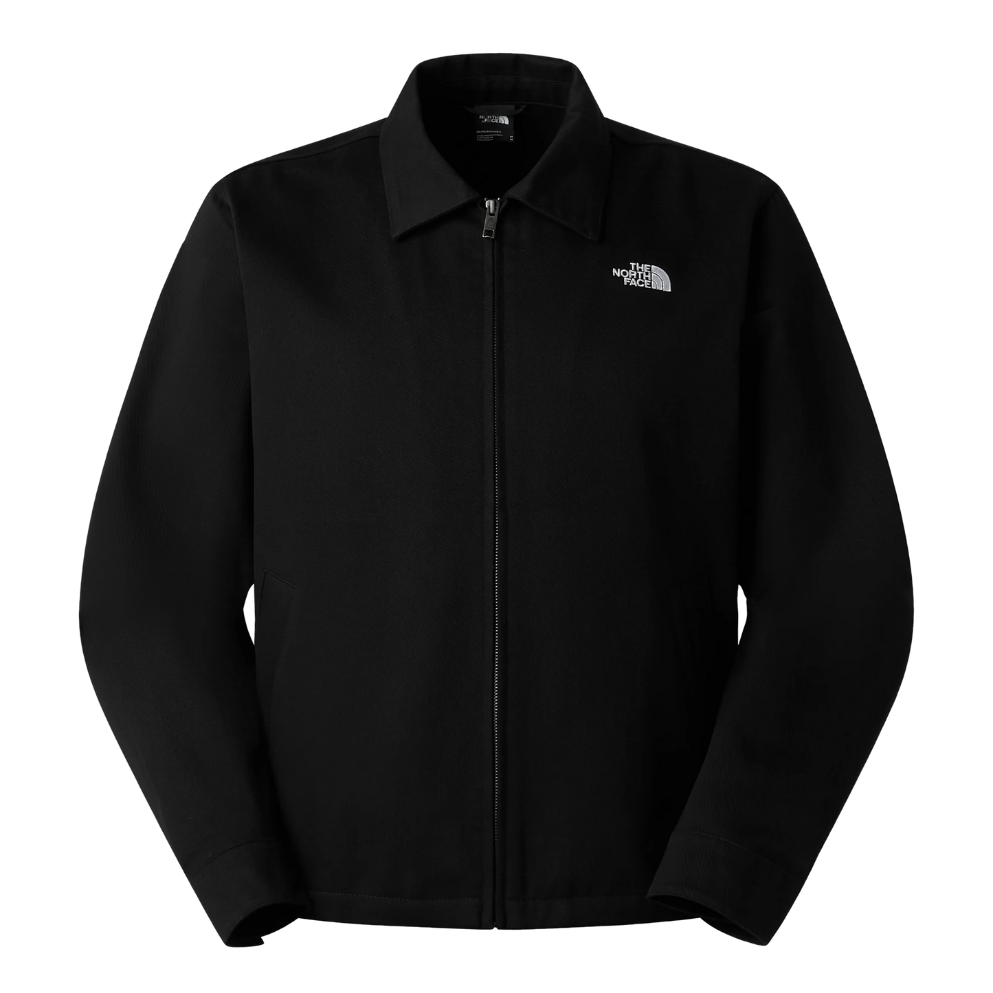 Blouson noir à col en sergé The North Face