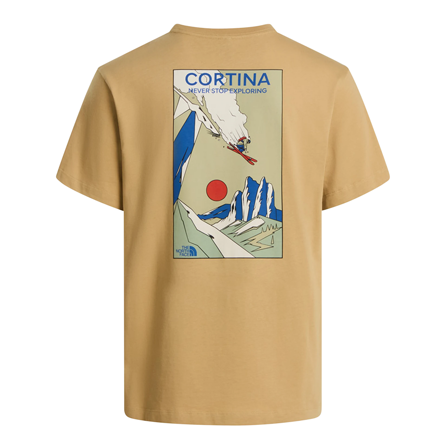 T-shirt The North Face Mountain Cel RG Kaki Stone