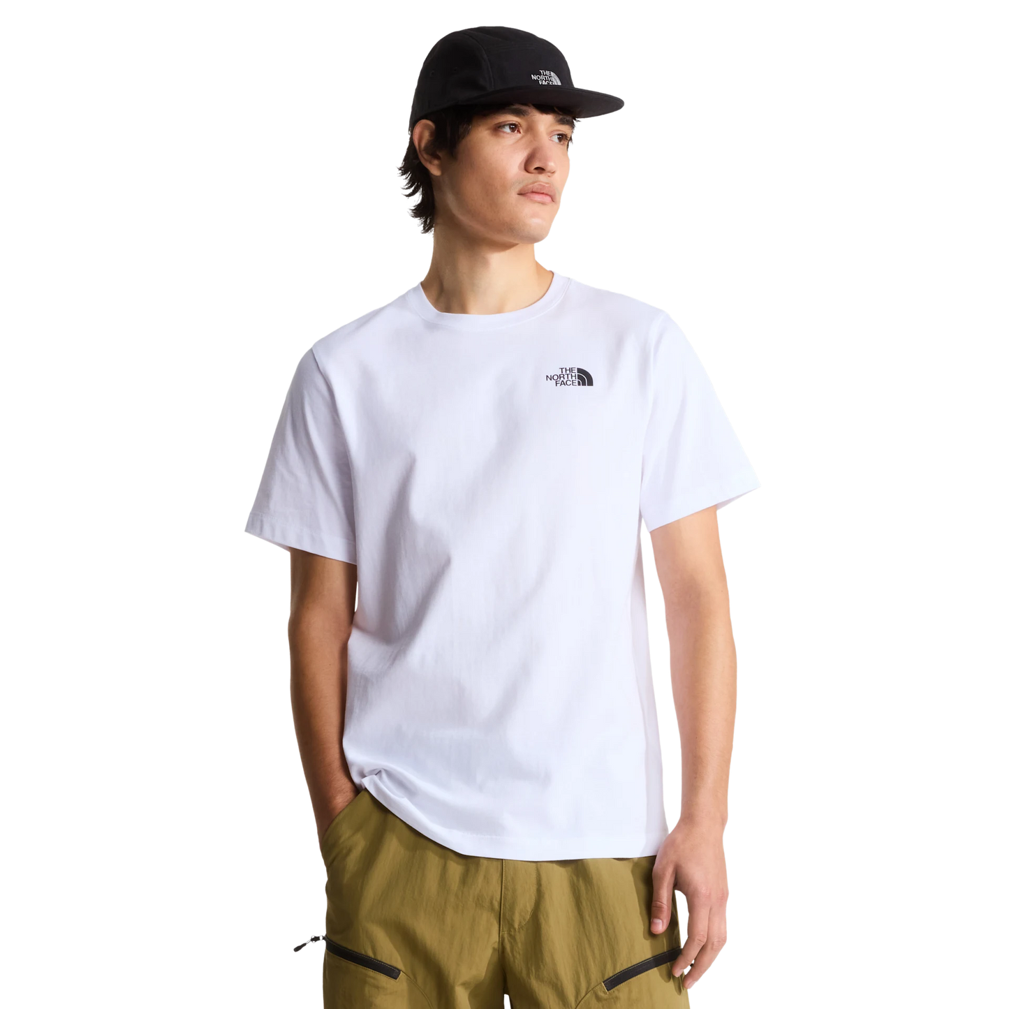 T-shirt blanc The North Face Reg à manches courtes
