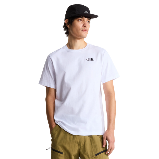 T-shirt blanc The North Face Reg à manches courtes