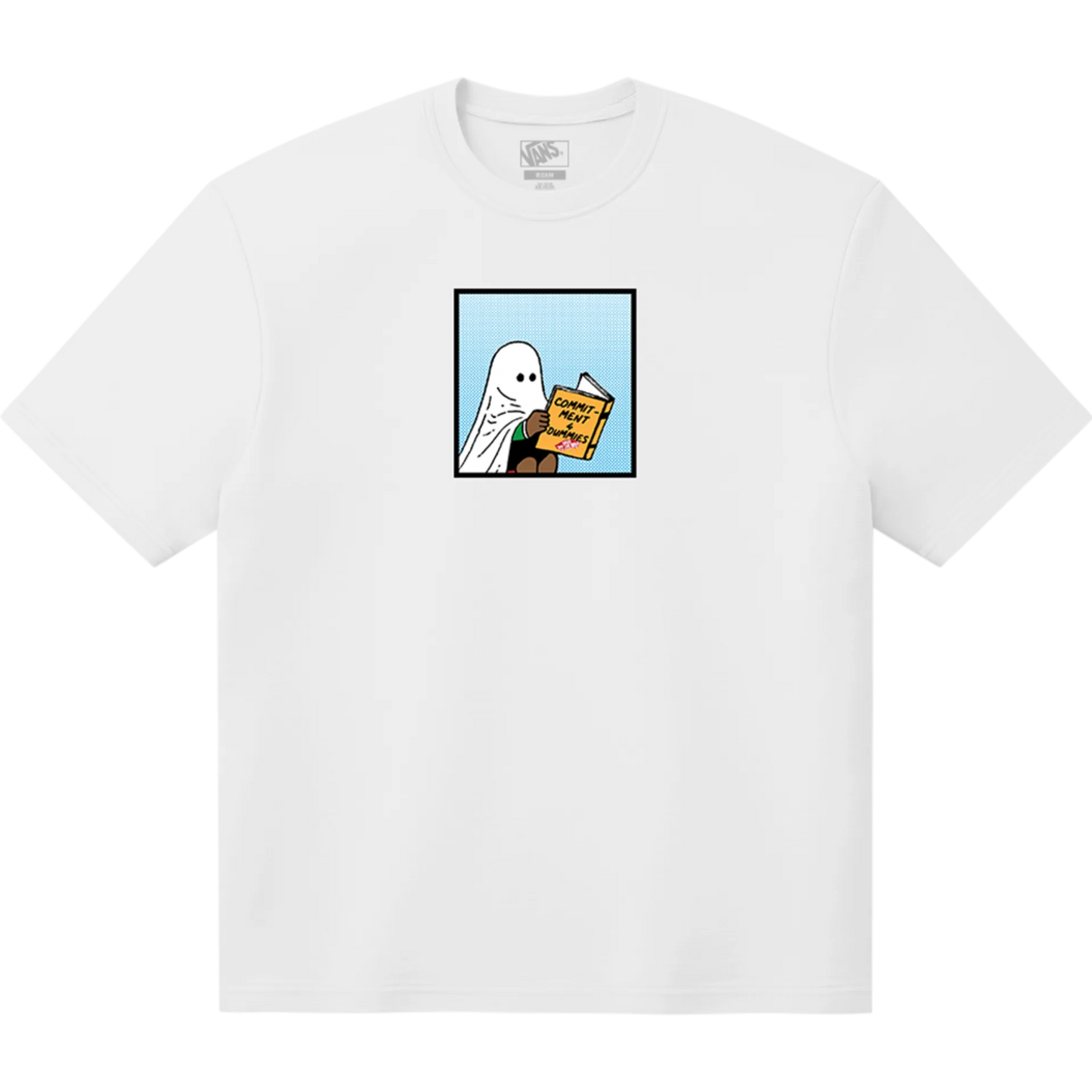 T-shirt blanc Vans Commtment 4 Dummies