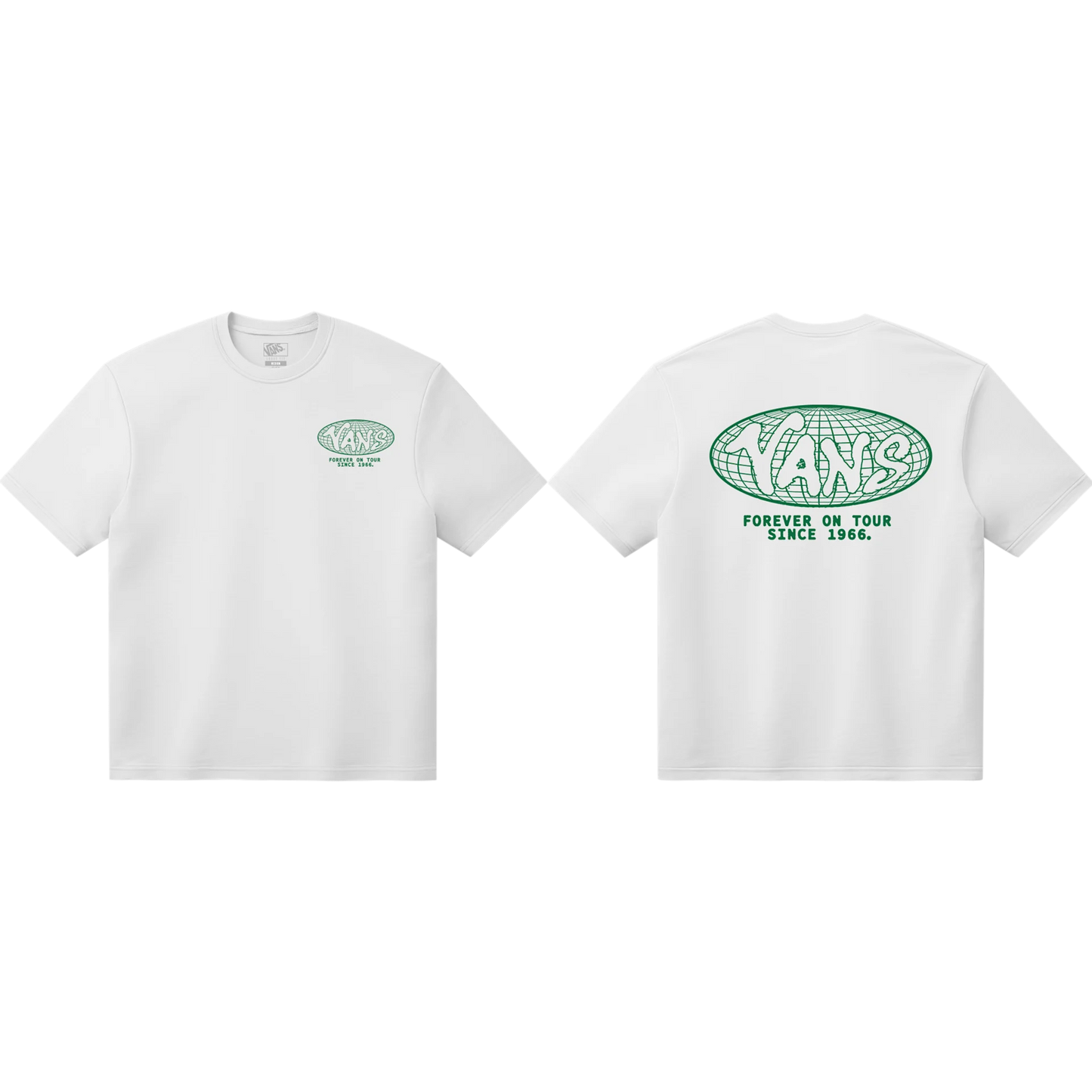 T-shirt blanc ample Vans World Tour