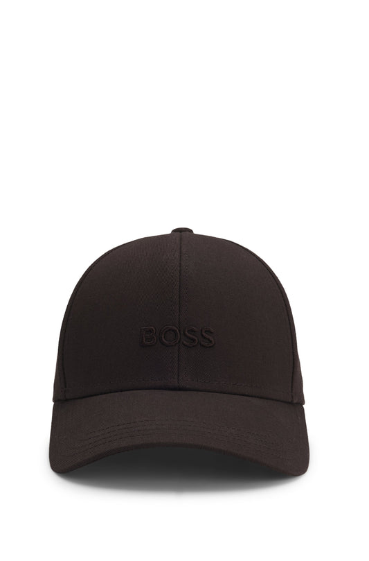 BOSS Zed Cotton-Twill Embroidered Logo Dark Brown Cap