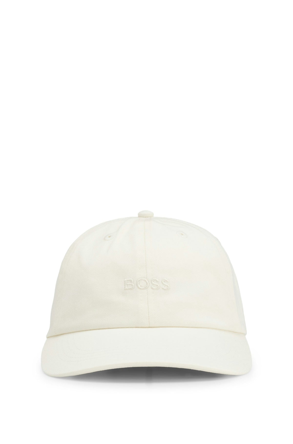BOSS Connect Cotton-Twill Open White Cap