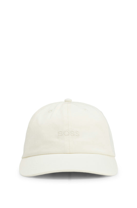 BOSS Connect Cotton-Twill Open White Cap