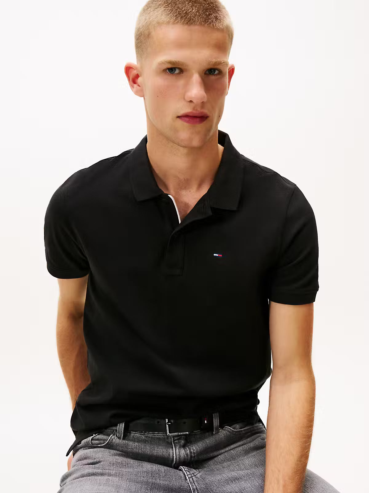 Tommy Jeans Slim Placket Polo Shirt