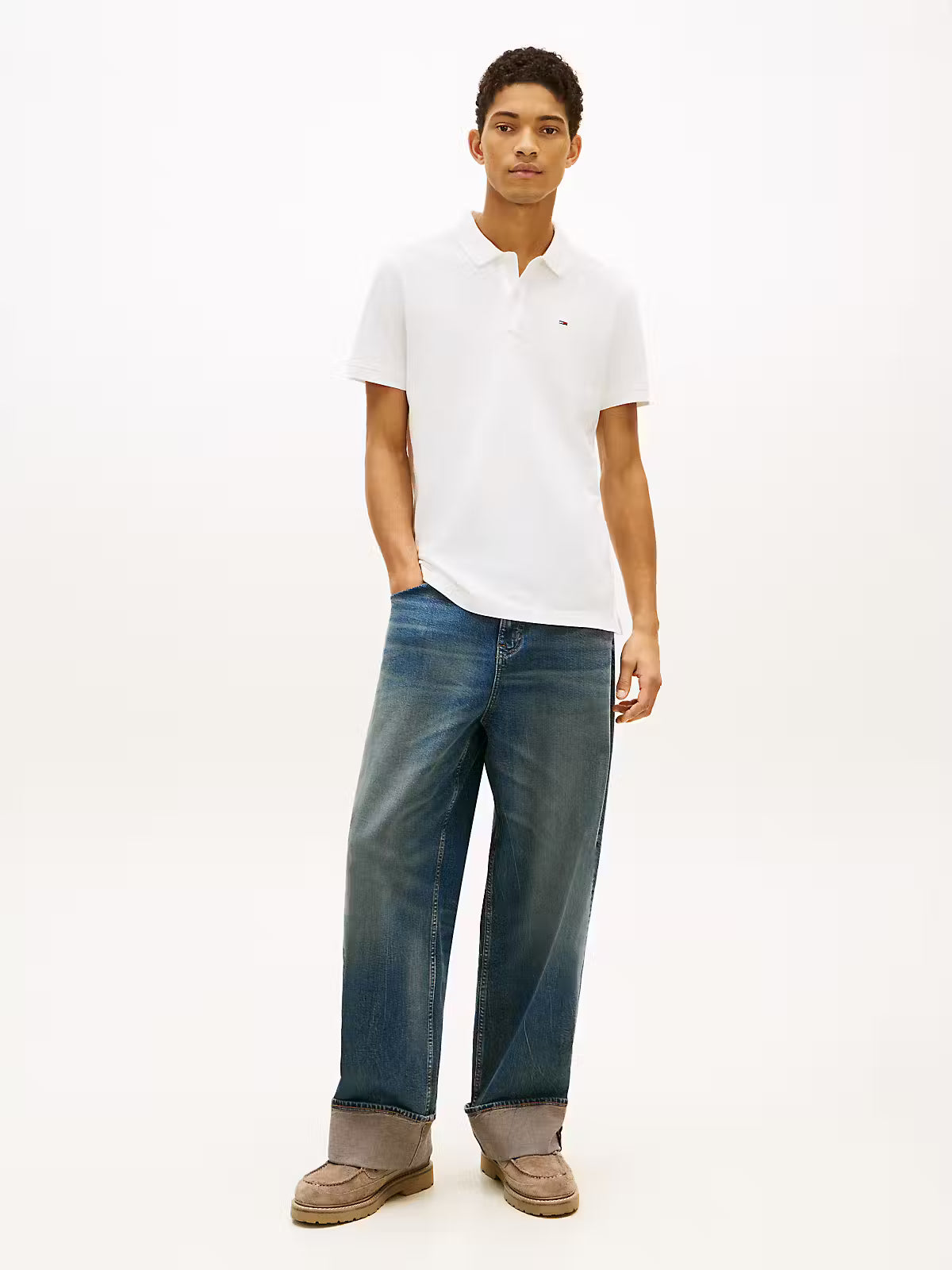 Tommy Jeans Slim Placket Polo Shirt